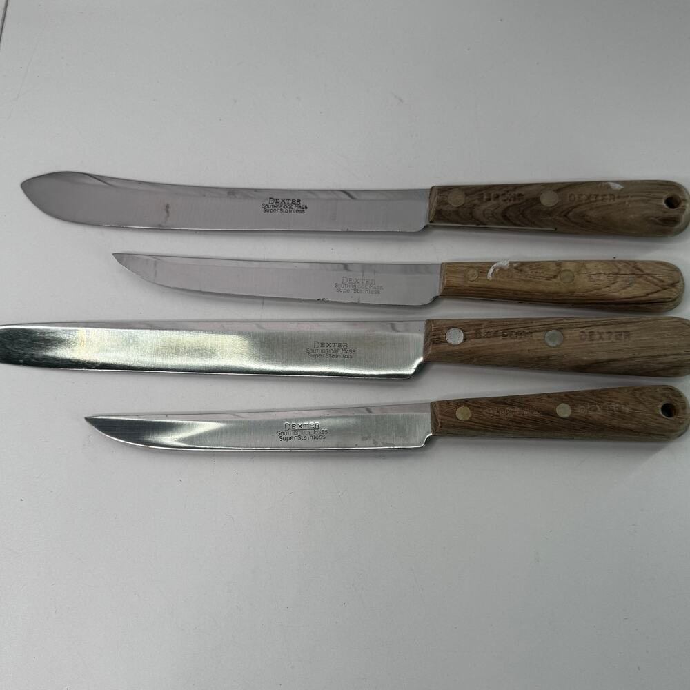 Vintage Dexter Super Stainless Kitchen Knives Set of 4 Southbridge Quality